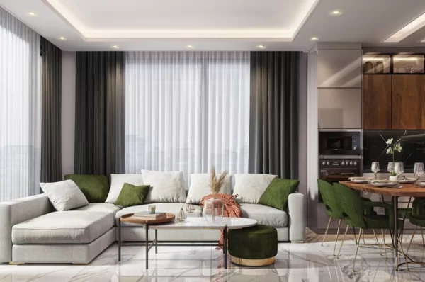 Alanya'da Projeden Satılık Zarif Anahtar Teslim Uygun Fiyatlı Daireler