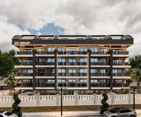 Elegant Turnkey Affordable Apartments for sale in Alanya from Project