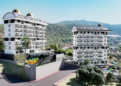 Alanya'da Lüks Yaşam: Tatil Köyü Tarzı Olanaklara Sahip Yeni Apartman Kompleksi