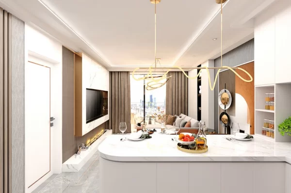 Роскошная жизнь: потрясающие апартаменты 1+1 и пентхаусы 2+1 в Алании, Дермиташ