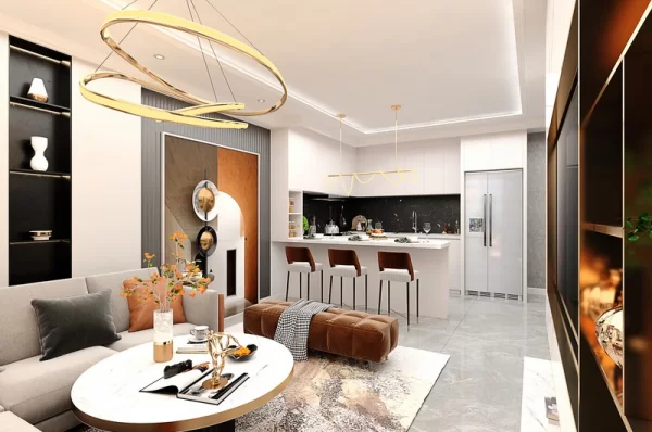 Роскошная жизнь: потрясающие апартаменты 1+1 и пентхаусы 2+1 в Алании, Дермиташ