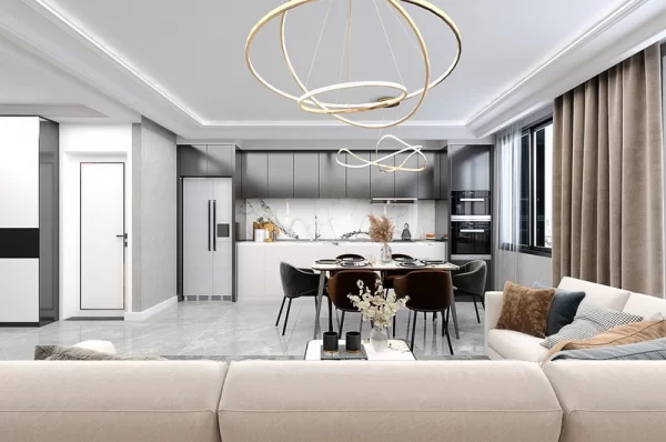 Роскошная жизнь: потрясающие апартаменты 1+1 и пентхаусы 2+1 в Алании, Дермиташ