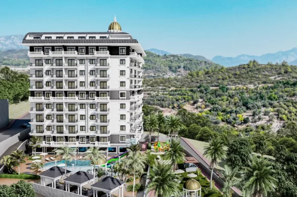 Роскошная жизнь: потрясающие апартаменты 1+1 и пентхаусы 2+1 в Алании, Дермиташ