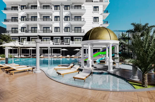 Роскошная жизнь: потрясающие апартаменты 1+1 и пентхаусы 2+1 в Алании, Дермиташ