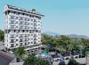 Роскошная жизнь: потрясающие апартаменты 1+1 и пентхаусы 2+1 в Алании, Дермиташ