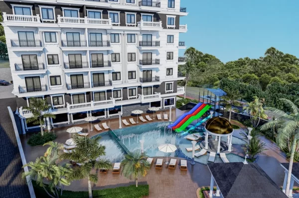 Роскошная жизнь: потрясающие апартаменты 1+1 и пентхаусы 2+1 в Алании, Дермиташ