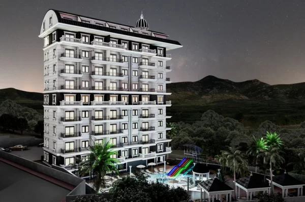 Роскошная жизнь: потрясающие апартаменты 1+1 и пентхаусы 2+1 в Алании, Дермиташ