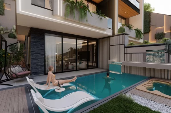 Alanya Tepe Mahallesi'nde Muhteşem Deniz Manzaralı Satılık 3+1 Villa
