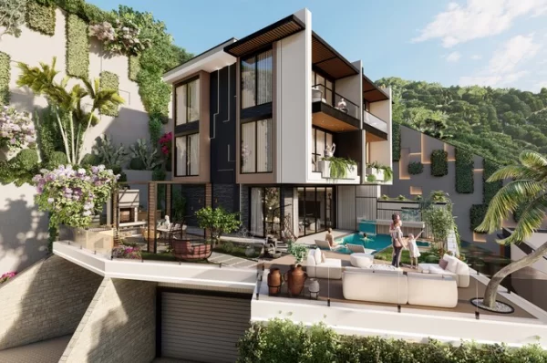 Alanya Tepe Mahallesi'nde Muhteşem Deniz Manzaralı Satılık 3+1 Villa