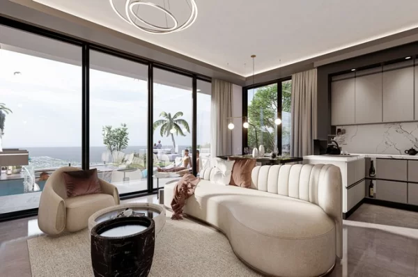 Alanya Tepe Mahallesi'nde Muhteşem Deniz Manzaralı Satılık 3+1 Villa