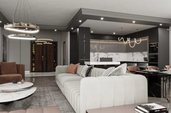Luxury 4+1 Sea View Villa for Sale in Alanya's Desirable Tepe Neighborhood