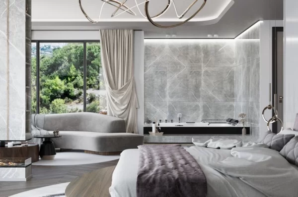 Luxury 4+1 Sea View Villa for Sale in Alanya's Desirable Tepe Neighborhood