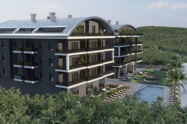 New Apartments and Penthouses for Sale in Alanya's Oba Neighborhood