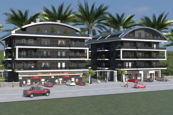 New Apartments and Penthouses for Sale in Alanya's Oba Neighborhood