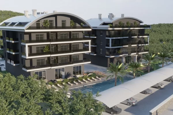 New Apartments and Penthouses for Sale in Alanya's Oba Neighborhood