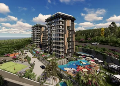 Alanya Oba Mahallesi'nde Deniz Manzaralı Yeni İnşa Edilmiş Daireler