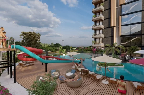 Alanya Oba Mahallesi'nde Deniz Manzaralı Yeni İnşa Edilmiş Daireler