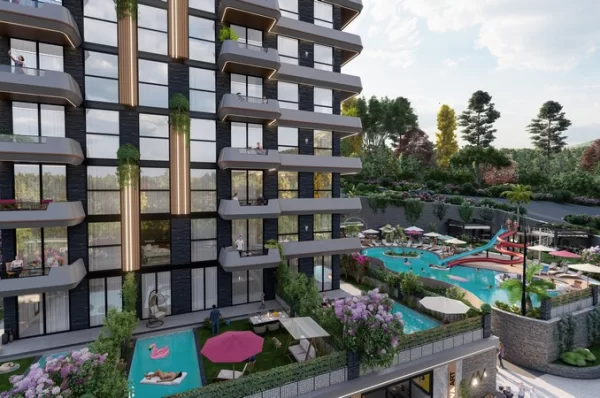 Alanya Oba Mahallesi'nde Deniz Manzaralı Yeni İnşa Edilmiş Daireler