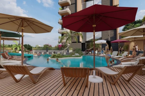 Alanya Oba Mahallesi'nde Deniz Manzaralı Yeni İnşa Edilmiş Daireler