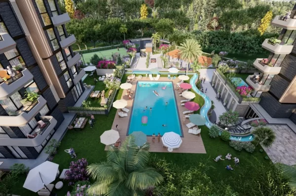 Alanya Oba Mahallesi'nde Deniz Manzaralı Yeni İnşa Edilmiş Daireler