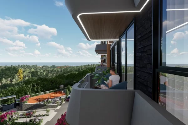 Alanya Oba Mahallesi'nde Deniz Manzaralı Yeni İnşa Edilmiş Daireler