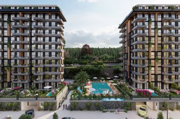 Alanya Oba Mahallesi'nde Deniz Manzaralı Yeni İnşa Edilmiş Daireler