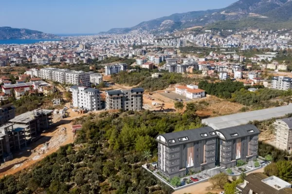 Alanya Oba Mahallesi'nde Satılık Lüks 1+1 Daire