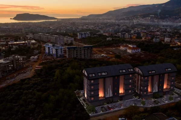 Luxury 1+1 Flat for Sale in Alanya's Oba Neighborhood