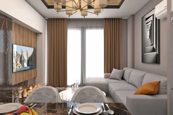 Luxury 1+1 Flat for Sale in Alanya's Oba Neighborhood