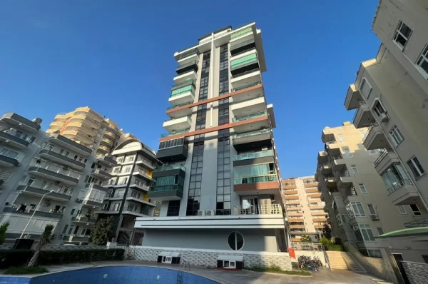 Luxurious Fully Furnished 2+1 Apartment with Pool View in Alanya, Mahmutlar