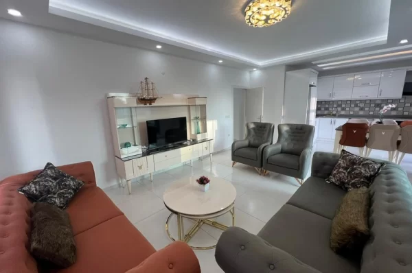 Luxurious Fully Furnished 2+1 Apartment with Pool View in Alanya, Mahmutlar