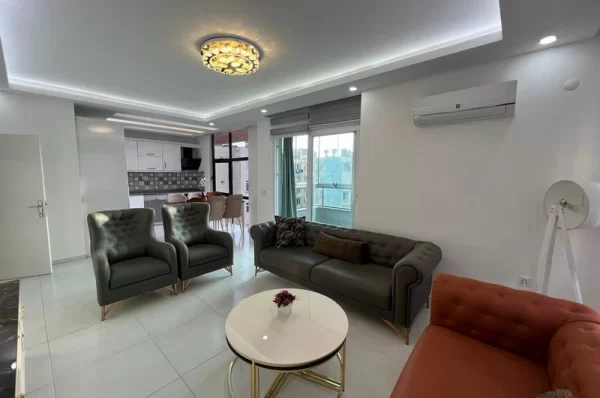 Luxurious Fully Furnished 2+1 Apartment with Pool View in Alanya, Mahmutlar
