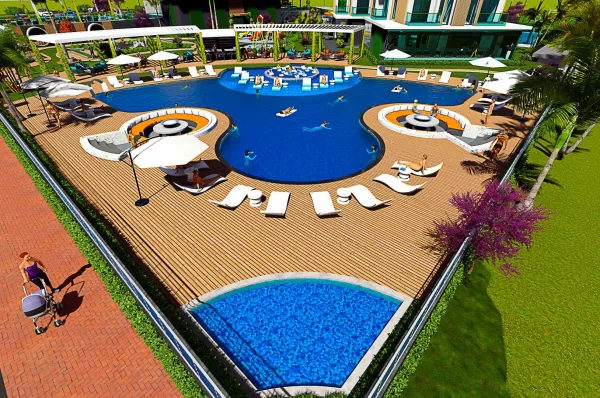 Alanya Premier Sitede Satılık Lüks 1+1 Daire: Modern Yaşamı Deneyimleyin