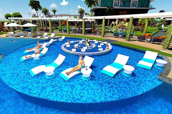 Alanya Premier Sitede Satılık Lüks 1+1 Daire: Modern Yaşamı Deneyimleyin