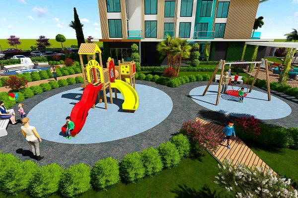 Luxurious 1+1 Apartment for Sale in Alanya's Premier Complex: Experience Modern Living