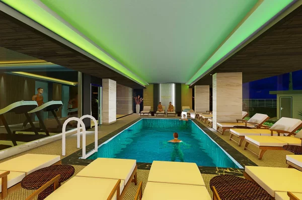 Luxurious 1+1 Apartment for Sale in Alanya's Premier Complex: Experience Modern Living