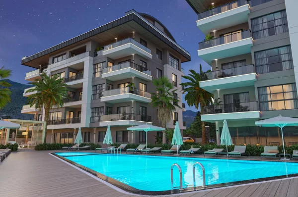 Experience the Epitome of Modern Living: Ultra-Modern 3+1 Apartment with Full Facilities in Alanya