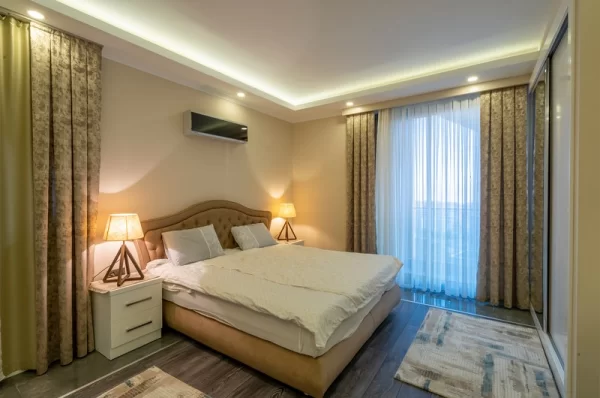 Alanya'da Modern Mobilyalı ve Nefis Alanya Manzaralı Satılık 2+1 Daire