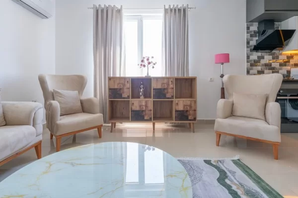 In the Lush Nature Fully Furnished 2+1 Apartment for Sale in alanya,Demirtas