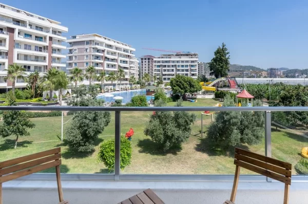 In the Lush Nature Fully Furnished 2+1 Apartment for Sale in alanya,Demirtas