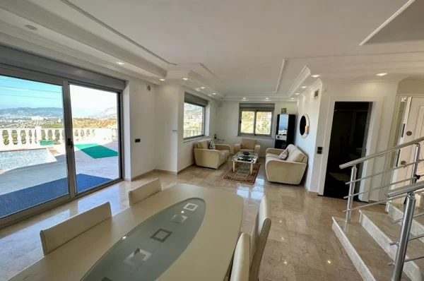 First Class Sea View Luxurious Villa for Sale in Alanya, Kargıcak