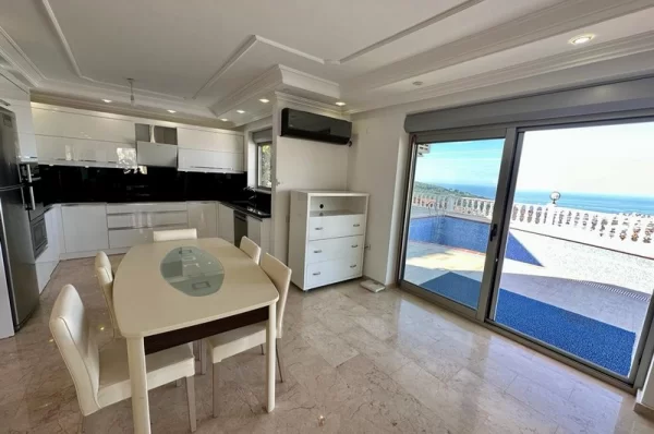 First Class Sea View Luxurious Villa for Sale in Alanya, Kargıcak