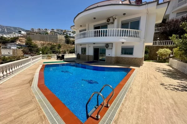 First Class Sea View Luxurious Villa for Sale in Alanya, Kargıcak