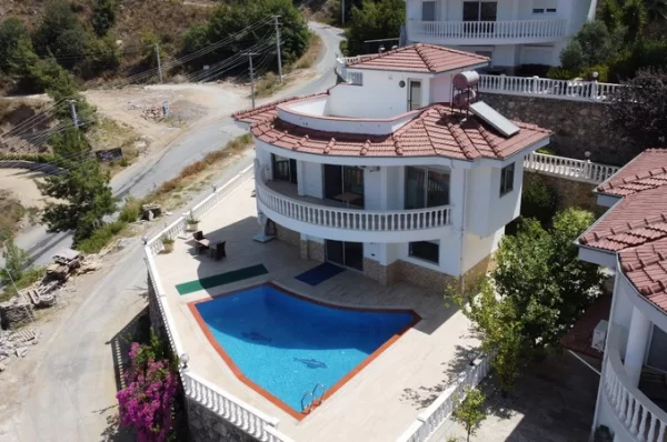 First Class Sea View Luxurious Villa for Sale in Alanya, Kargıcak