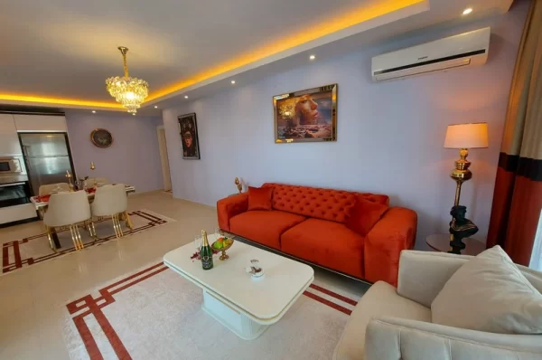 Alanya Mahmutlar'da Full Mobilyalı İki Yatak Odalı Yüksek Getirili Yatırımlık Gayrimenkul