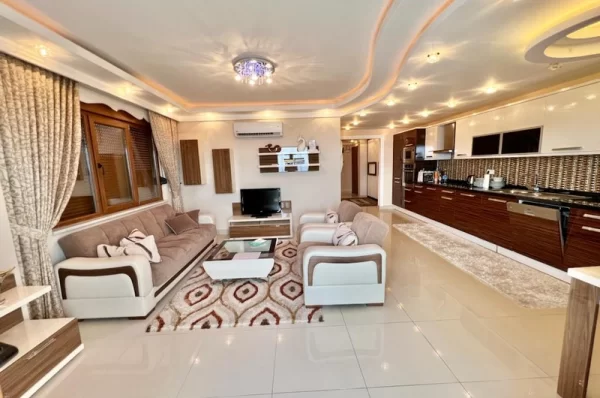 Scenic Sea Views with Fully Furnished 2+1 Exclusive Property for Sale in Alanya