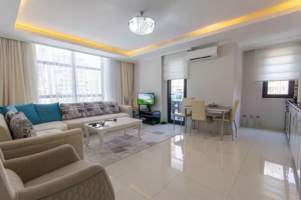 Contemporary Building Meets Comfort: Stylish 1+1 Property in Mahmutlar, Alanya