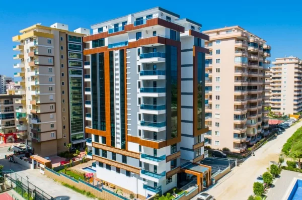 Contemporary Building Meets Comfort: Stylish 1+1 Property in Mahmutlar, Alanya