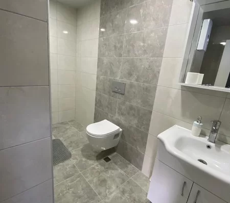 Furnished 4 + 1 Duplex Apartment with a Pool and a Charming Sea View