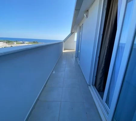 Furnished 4 + 1 Duplex Apartment with a Pool and a Charming Sea View